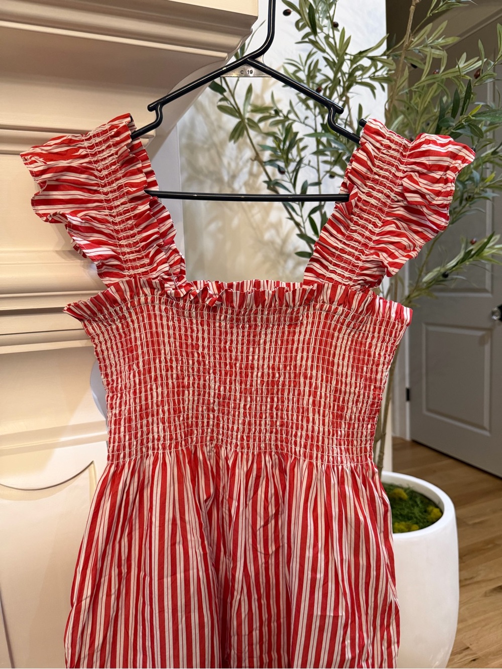Hill House Red Striped Ellie Nap Dress - size large - Picture 3 of 3